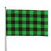Kll Buffalo Plaid Green Black Flag 4x6 Ft Parade Party Flag Outdoor Flag Decorative Flag Banner Flags Garden Flag Home House Flags