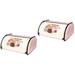 2 PCS Baking Storage Box Bread Organizer Holder for Kitchen Counter Decor Buddy Jewelry Tray Girl