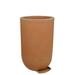 Ecobo 24.8 inches Eco-Friendly Round Pot Planter Indoor/Outdoor use Durable Versatile & Lightweight Designed by Brazilian Artisans Contemporary All-Weather Design - Orange