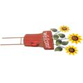 Flower Planter Garden Stakes Decor Metal Flowers Outdoor Decor Metal Flower Stake