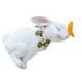 Home Decor Garden Decorative Lamp Rabbit Garden Figurines Solar Rabbit Light Statue White Resin