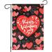 HGUAN Happy Valentines Day Garden Flag Double Sided Love Heart Valentine Garden Flag Valentines Day Flag for Indoor Outdoor Decoration Valentine Party Supplies