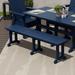 Polytrends Laguna 65 Poly Eco-Friendly All-Weather Bench Navy Blue