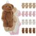 20 Pcs Mini Plush Bear Stuffed Toy Animal Tiny Bears Miniature Bulk for Baby Shower Crafts
