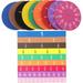 2 Sets Denominator Fraction Block Numbered Fractions Circles Learning Tray Toys Educational Math Strips Magnetic Early Plaything Primary School Student