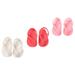 3 Pairs Doll Simulation Sandals Toys Dolls Sandals for Kids Tiny Sandals Simulation Mini Shoes Tiny Shoes Toddler Child