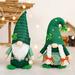 St Patrick s Day Gnome Decorations Handmade Mr & Mrs Swedish Tomte Elf Gnomes Plush Table Ornaments Gift for Spring St Patricks Day Decorations Party Supplies 1/2 Pack