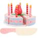 1 Set Simulated Birthday Cake Toys Cake Cutting Playset Birthday Cake Cutting Toy