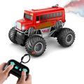 Walmeck model Car 1 16 Remote Car Bus LED Off-Road 16 Remote Spray Vehicle Toy Kids Spray Bus LED Spray LED Vehicle RC Bus Spray OWSOO Scale Remote Terrain Red RC Bus 16 Scale Remote Off-Road Red RC