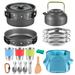 TOMSHOO Kitchen ware Mess Kit Pot Pan Set Outdoor Mess kit 22pcs cookware Mess kit Pot Pan Set Cookware Mess Kit PAPAPI ERYUE QISUO LAOSHE ADBEN