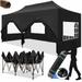 SANOPY 10 x20 Party Canopy Heavy Duty Thicken EZ Pop-up Canopy Tent Outdoor Portable Canopy Ideal for Party Weddings Commercial Waterproof and UV 50+ Gazebo with Roller Bagï¼ˆUpgraded Hexagonal Tube)