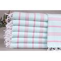 Hair Drying Towel Face Towel Mint-Pink Towel Striped Towel 24x40 Inches Turkish Towel Gym Towel Decor Towel Camping Towel