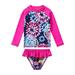 GYRATEDREAM Girl Rash Guard Swimwear Two Piece Long Sleeve Tween Girls Swimsuit Beach Rashguard Bathing Suits Size 5-6 Years