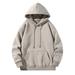 Cathalem Adult Sweatshirt Toddler Coats Mens Sweatshirt Top Pull String Pocket Hoodie Shirt Top Hoodies for Men (Dark Gray XXXL)