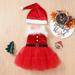 TUWABEII Infant Baby Girl Christmas Outfit Sleeveless Children s Dress Cos Santa Claus Dress Romper Dress