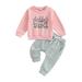 Daddys Girls Baby Clothes Crewneck Sweatshirt Joggers Pants Tracksuit Set Toddler Baby Girl Fall Winter Outfits