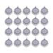 AntiGuyue 100PCS 25mm Time Gemstone Pendant Alloy Round Bottom Pendant lloy Round Pendant Trays Charms DIY Jewelry Making Accessories Ancient Silver