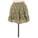 Sonoma Goods for Life Casual Mini Skirt Mini: Green Print Bottoms - Women's Size X-Large