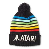 Unisex American Needle Black Atari Pillow Line Cuffed Knit Hat with Pom