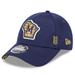 Men's New Era Navy Milwaukee Brewers 2024 Clubhouse 9FORTY Adjustable Hat