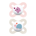 MAM Start Soother 0-2 months, set of 2 in Pink - Extra small for newborns