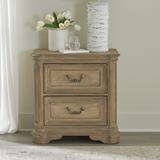 Magnolia Manor Upholstered Bed, Dresser and Mirror, and Nightstand Set