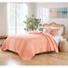 Palm Coast Quilt And Pillow Sham Set by Greenland Home Fashions in Coral (Size 3PC KING/CK)