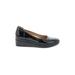 Naturalizer Flats: Slip On Wedge Minimalist Black Solid Shoes - Women's Size 7 1/2 - Almond Toe