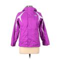 The North Face Snow Jacket: Purple Solid Sporting & Activewear - Kids Girl's Size Large