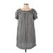 Xhilaration Casual Dress - Shift: Black Checkered/Gingham Dresses - Women's Size X-Small