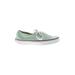 Vans Sneakers: Slip-on Platform Casual Green Shoes - Women's Size 6 1/2 - Almond Toe