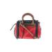 Vince Camuto Leather Satchel: Red Color Block Bags