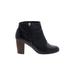 Cole Haan Ankle Boots: Black Print Shoes - Women's Size 8 - Round Toe