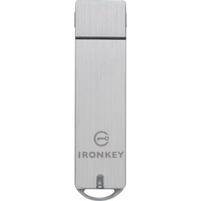 KINGSTON USB-Stick "IRONKEY S1000 16GB" USB-Sticks Gr. 16 GB, silberfarben (silber) USB-Sticks