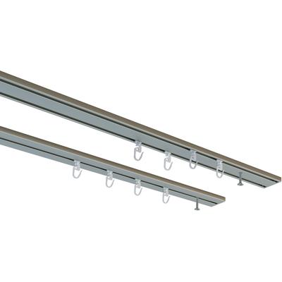 Gardinenschiene MY HOME "Tanbul" Gr. 2, silber (silberfarben), L:120cm T:4,2cm, Aluminium, Gardinenstangen Image
