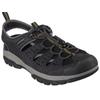Sandale SKECHERS "TRESMEN-MENARD", Herren, Gr. 47,5, schwarz, Lederimitat, Textil, sportlich, Schuhe, Sommerschuh, Klettschuh, Outdoorsandale, mit LuxeFoam-Innensohle