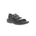 Women's Breezy Walker Sandal by Propet in Black (Size 7 1/2 M)