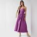 Free People Dresses | Free People Cohen Poplin Midi Dress | Color: Purple | Size: Xs