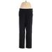 J.Crew Factory Store Dress Pants - Mid/Reg Rise Straight Leg Boyfriend: Black Bottoms - Women's Size Small