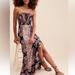 Free People Dresses | Intimately Free People That Moment Lace Floral Maxi Dress Size M | Color: Black/Purple | Size: M