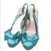 Anthropologie Shoes | Anthropologie Something Bleu Tiffany Blue Satin Pumps | Color: Blue | Size: 7.5
