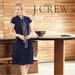 J. Crew Dresses | Nwt Navy Blue J. Crew Lucky Crepe Short Sleeve Blythe Dress Size 4 | Color: Blue | Size: 4