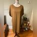 Madewell Dresses | Madewell Downtown Tie-Back Dress Womens L Brown Dolman Cap Sleeve | Color: Brown | Size: L