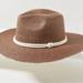 Anthropologie Accessories | Anthropologie Hallie Trimmed Rancher Straw Hat (Brown With White Rope Trim) | Color: Brown/Cream | Size: Os