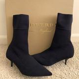Burberry Shoes | Burberry Women’s Kitten Heel/Boots | Color: Black | Size: 6.5