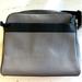 Coach Bags | Coach Heather Gray & Black Unisex Pebbled Leather Messager Bag | Color: Black/Gray | Size: Os