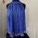 Anthropologie Tops | Anthropologie S Women's Ranna Gill Blue Sequin Swing Tank Top Flowy Size S | Color: Blue/Silver | Size: S