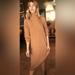 Free People Dresses | Free People Beach Ribbed Catalina Sweater Dress Turtleneck Tan Camel Large | Color: Brown/Tan | Size: L