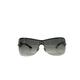 Gucci Accessories | Gucci Gg Silver Marina Chain Semi Rimless Gradient Lens Sunglasses W Case | Color: Gray/Silver | Size: Os