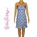 Lilly Pulitzer Dresses | Lilly Pulitzer Strapless Tie-Back Dress Size 4 Euc | Color: Blue/Yellow | Size: 4